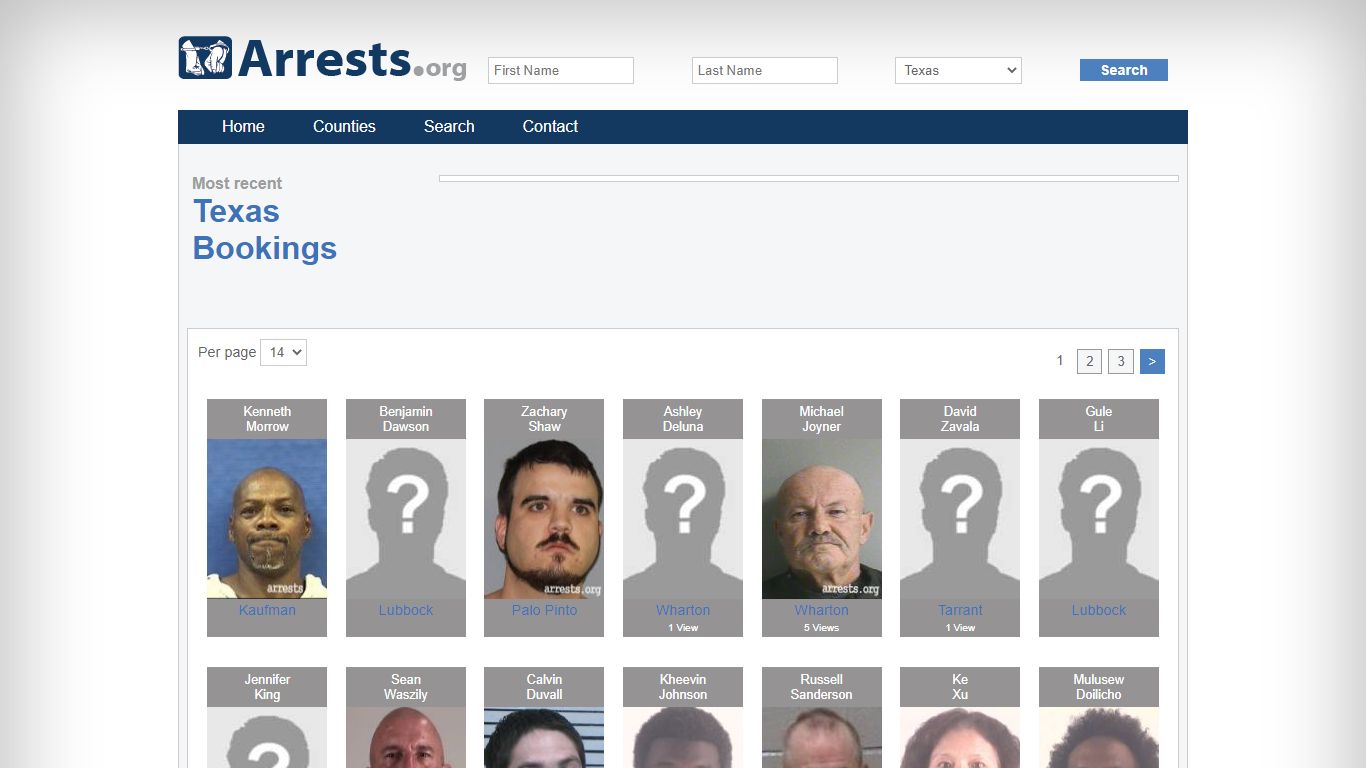 Texas Arrests and Inmate Search